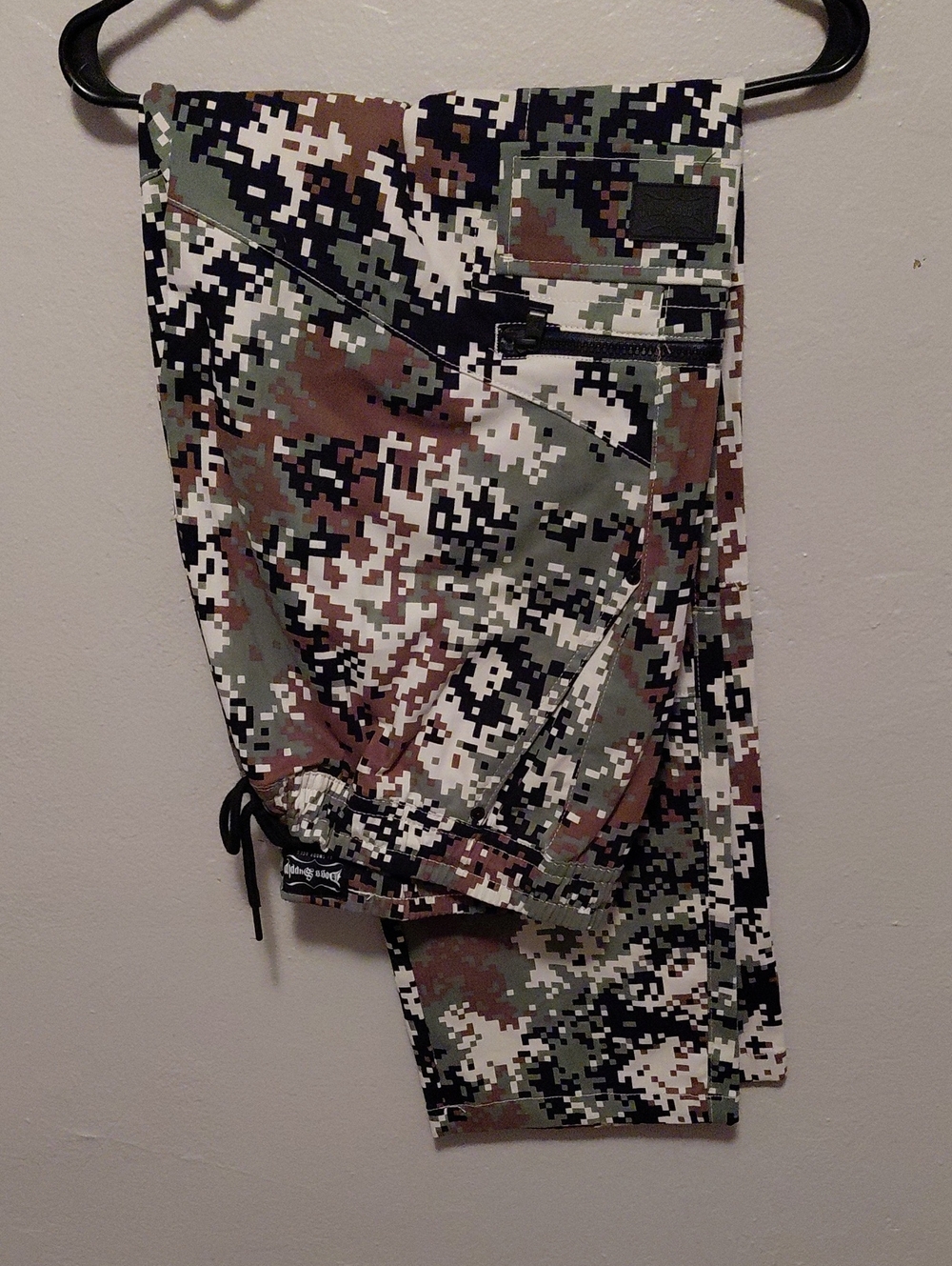 Men's Digital Camo Cargo Pants in Green/Cream/Black This Is Made By Dogg Supply